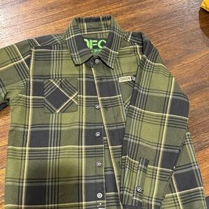 DIXXON Kid’s “Kurt” Green and Black Checkered Shirt